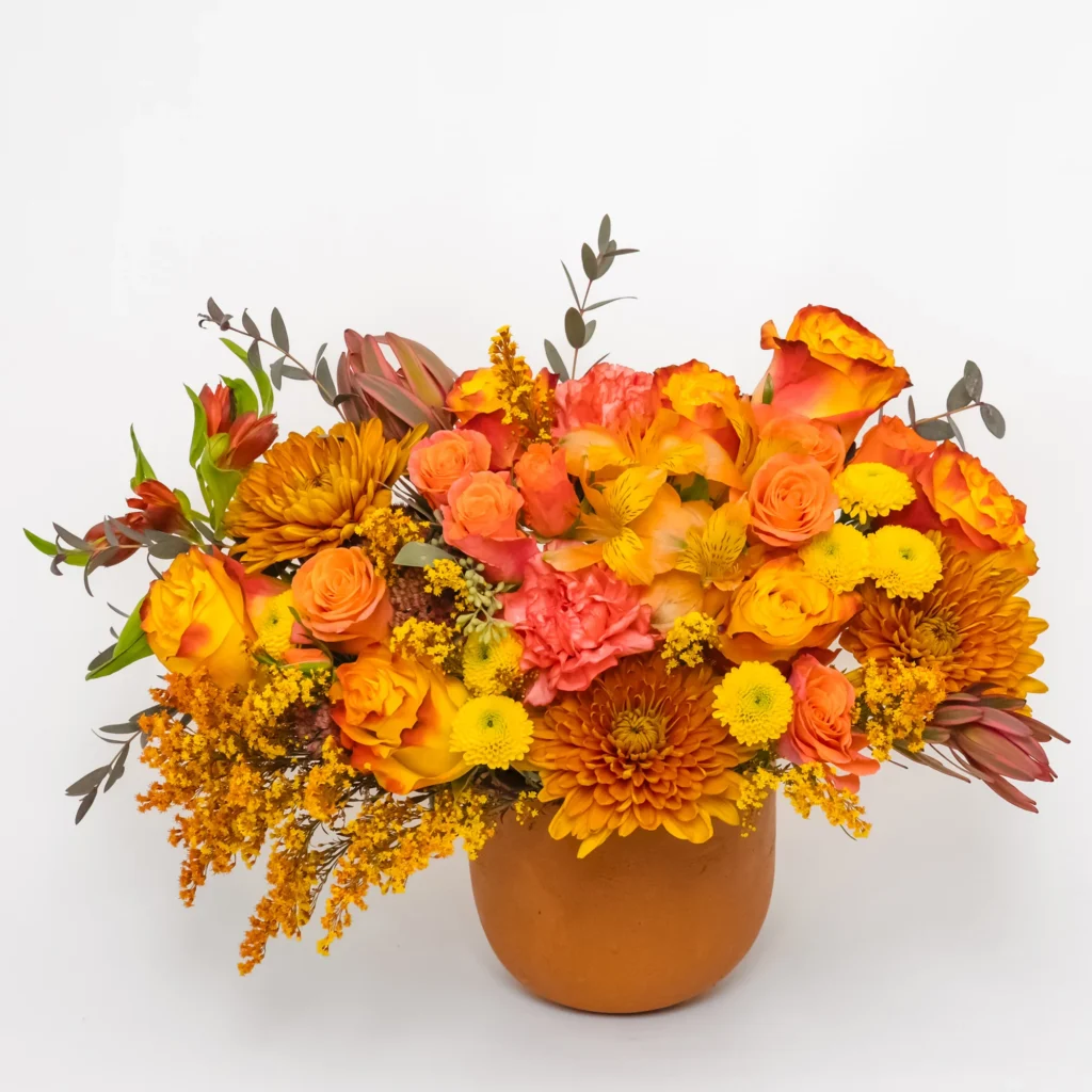 Warm Sunset Floral Arrangement – Solstice in the Serengeti