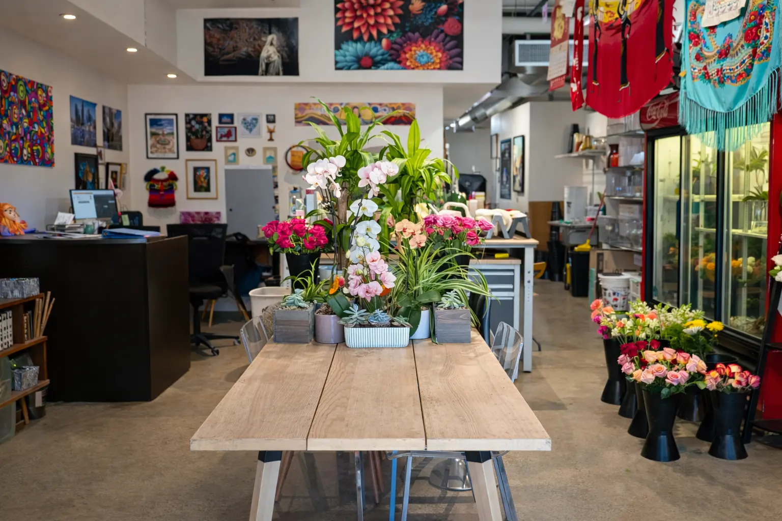 athletic club flower shop inside